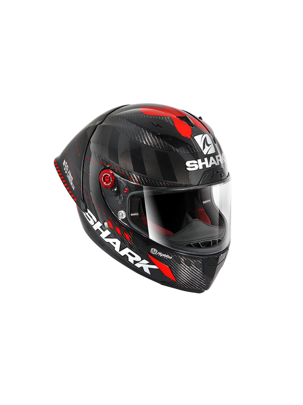 Shark RACE-R PRO GP LORENZO WINTER TEST 99 Carbon Anthracite Red