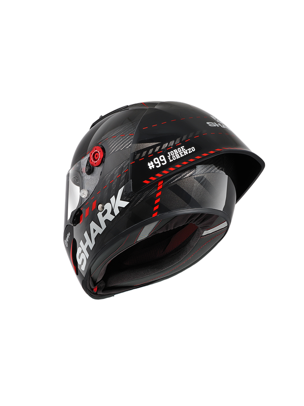 Shark RACE-R PRO GP LORENZO WINTER TEST 99 Carbon Anthracite Red
